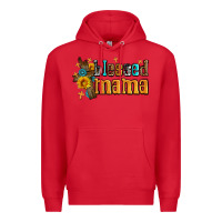 Red blessed mama Premium Hoodie - AdoDesignShop