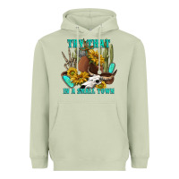 Matcha try that in a small town Heavyweight Hoodie - texasbilliewilder