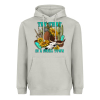 Moon Dust try that in a small town Heavyweight Hoodie - texasbilliewilder