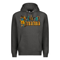 Charcoal Heather blessed mama Premium Hoodie - AdoDesignShop