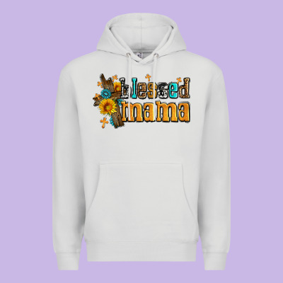 Blessed Mama Premium Hoodie Designed By Adodesignshop