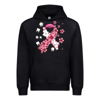 Black teeth and flower cancer ribbon Urban Hoodie - AdoDesignShop