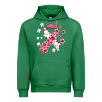 Emerald teeth and flower cancer ribbon Urban Hoodie - AdoDesignShop