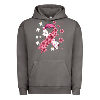 Pigment Tornado teeth and flower cancer ribbon Urban Hoodie - AdoDesignShop