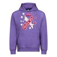 Tulip teeth and flower cancer ribbon Urban Hoodie - AdoDesignShop