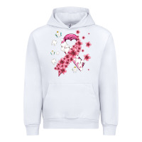 White teeth and flower cancer ribbon Urban Hoodie - AdoDesignShop