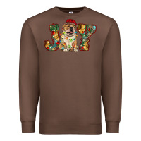 Chestnut bulldog christmas joy Premium Sweatshirt - RanaPortraitStore