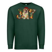 Sports Green bulldog christmas joy Premium Sweatshirt - RanaPortraitStore
