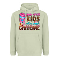Matcha too many kids not enough caffeine Heavyweight Hoodie - Zillion Design Studio