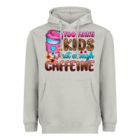 Moon Dust too many kids not enough caffeine Heavyweight Hoodie - Zillion Design Studio