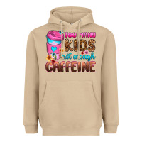 Mushroom too many kids not enough caffeine Heavyweight Hoodie - Zillion Design Studio