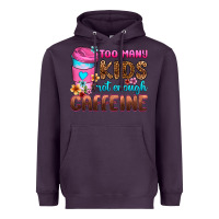 Plum too many kids not enough caffeine Heavyweight Hoodie - Zillion Design Studio