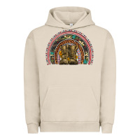 Pigment French Oak soldier boots camouflage leopard gemstone rainbow Urban Hoodie - Artiststas