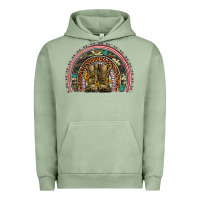 Pigment Oil Green soldier boots camouflage leopard gemstone rainbow Urban Hoodie - Artiststas