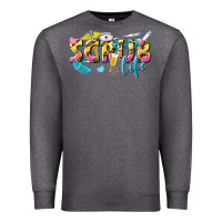 Charcoal Heather scrub life Premium Sweatshirt - texasbilliewilder