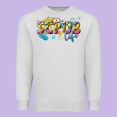 Scrub Life Premium Sweatshirt Designed By Texasbilliewilder