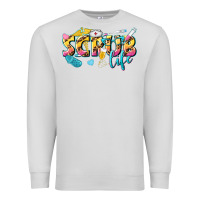 Dove Grey scrub life Premium Sweatshirt - texasbilliewilder