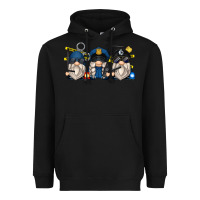 Black police gnomes Heavyweight Hoodie - Zillion Design Studio