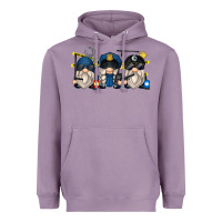 Lavender police gnomes Heavyweight Hoodie - Zillion Design Studio