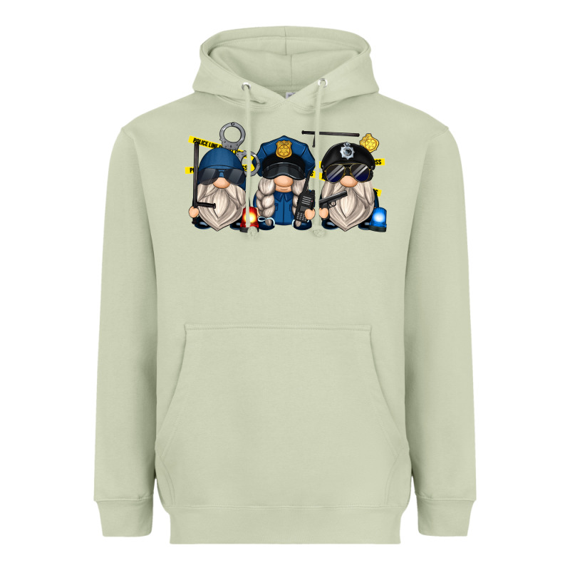 Police Gnomes Heavyweight Hoodie by Zillion Design Studio | Teevron