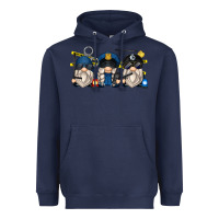 Navy police gnomes Heavyweight Hoodie - Zillion Design Studio