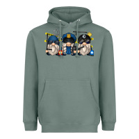 Sage police gnomes Heavyweight Hoodie - Zillion Design Studio