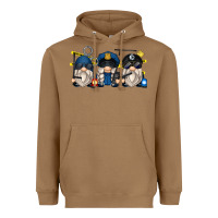 Toasted Coconut police gnomes Heavyweight Hoodie - Zillion Design Studio