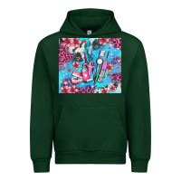 Forest Green dentist element with flowers Urban Hoodie - AdoDesignShop