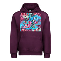 Mauve Wine dentist element with flowers Urban Hoodie - AdoDesignShop