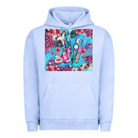 Pigment Grape Ice dentist element with flowers Urban Hoodie - AdoDesignShop