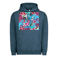 Pigment Midnight Navy dentist element with flowers Urban Hoodie - AdoDesignShop