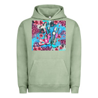 Pigment Oil Green dentist element with flowers Urban Hoodie - AdoDesignShop