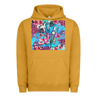Pigment Peanut Butter dentist element with flowers Urban Hoodie - AdoDesignShop