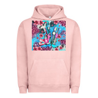 Pigment Salmon dentist element with flowers Urban Hoodie - AdoDesignShop
