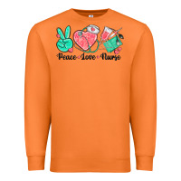 Carrot peace love nurse Premium Sweatshirt - texasbilliewilder