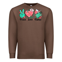 Chestnut peace love nurse Premium Sweatshirt - texasbilliewilder