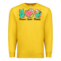 Peace Love Nurse Premium Sweatshirt | Teevron