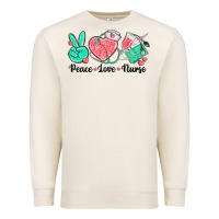 Sandshell peace love nurse Premium Sweatshirt - texasbilliewilder