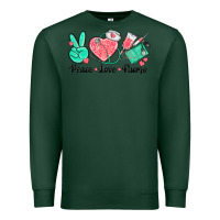 Sports Green peace love nurse Premium Sweatshirt - texasbilliewilder