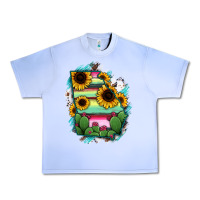 Grape Ice Georgia Map Sunflower Cactus Serape Urban Heavy Tee - RanaPortraitStore