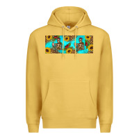 Antique Gold skeleton coffee and coffee plants 11 oz Premium Hoodie - Artiststas