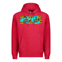 Cardinal skeleton coffee and coffee plants 11 oz Premium Hoodie - Artiststas