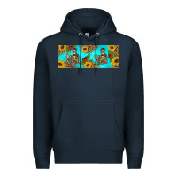 Navy skeleton coffee and coffee plants 11 oz Premium Hoodie - Artiststas