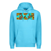 Ocean Blue skeleton coffee and coffee plants 11 oz Premium Hoodie - Artiststas
