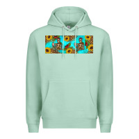 Seafoam skeleton coffee and coffee plants 11 oz Premium Hoodie - Artiststas