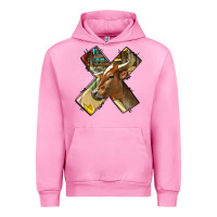 Fuchsia Pink farm life alphabet lowercase letters x Urban Hoodie - BundleAndBundleShop
