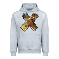 Heather Grey farm life alphabet lowercase letters x Urban Hoodie - BundleAndBundleShop
