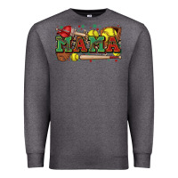Charcoal Heather mama softball Premium Sweatshirt - Zillion Design Studio