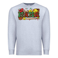 Heather Grey mama softball Premium Sweatshirt - Zillion Design Studio