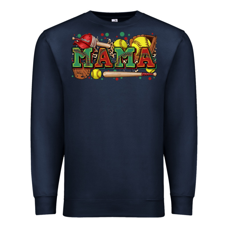 Mama Softball Premium Sweatshirt by Zillion Design Studio | Teevron